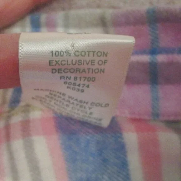 Blair Embroidered Flannel Shirt Size 2X Patchwork Button Up Countrycore Cottage - Picture 12 of 12